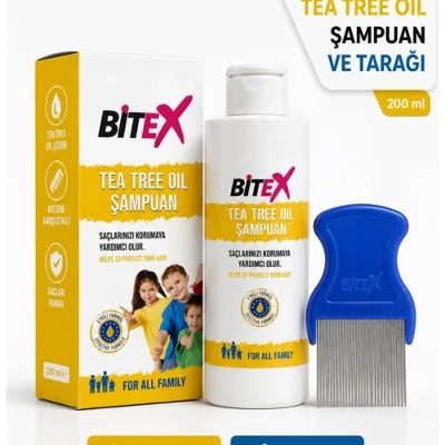 Bitex - Çay Ağacı Özlü Şampuan (Tarak Hediyeli)