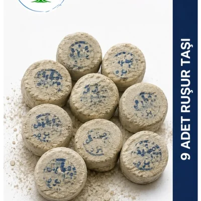 ÇareBurada Ruşur Taşı 9 Adet | Beyazlatıcı Ölü Derilerden Arındırıcı Yüz ve Vücut Peelingi ( İran Hamam Taşı )