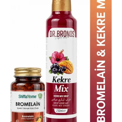 Dr. Bronos Kekre Mix 250 ml & ShiffaHome Bromelain 60 Kapsül İkili Set