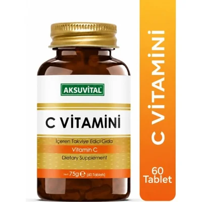 Aksuvital C Vitamini İçeren Takviye Edici Gıda 60 Tablet