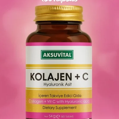 Kolajen + C Vitamini + Hyaluronik Asit Kapsül (60 Kapsül)