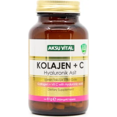 Aksu Vital Aksuvital Kolajen + C Vitamini & Hyaluronik Asit 90 Tablet