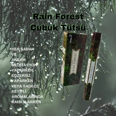 Rain Forest  ( Yağmur Ormanı ) Tütsü 120 Çubuk