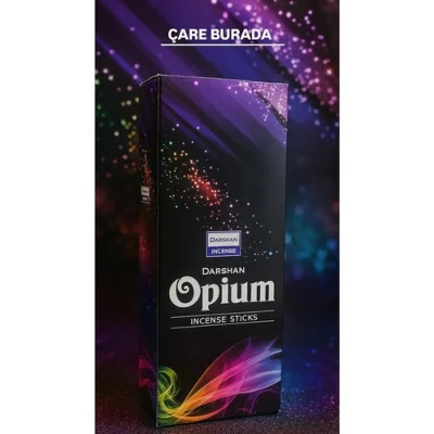 Darshan Incense - Opium 20'li Çubuk Tütsü (Spiritüel Deneyim & Ritüel)
