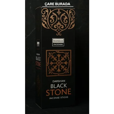 Darshan Incense - Black Stone 20'li Çubuk Tütsü (Mistik Atmosfer & Zihinsel Berraklık)