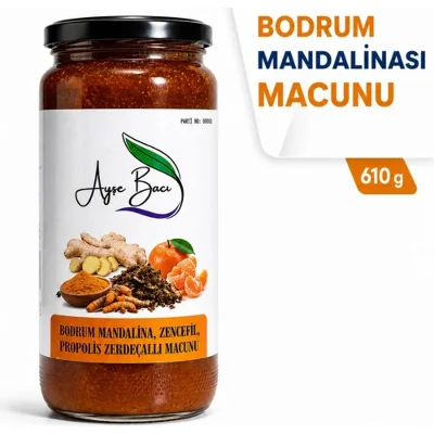 ÇareBurada Bodrum Mandalinası Macunu 610 g - Zencefil, Propolis ve zerdeçal İçeren Karışım