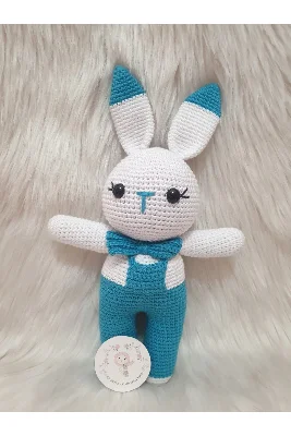 Amigurumi Organik Örgü Oyuncak Tombiş Tavşan