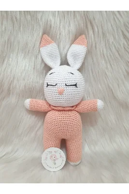 Amigurumi Organik Örgü Oyuncak Tombiş Tavşan