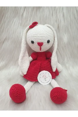 Amigurumi Organik Örgü Oyuncak Tavşan