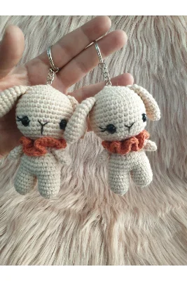 Amigurumi Örgü Tavşan Anahtarlık Hediyelik