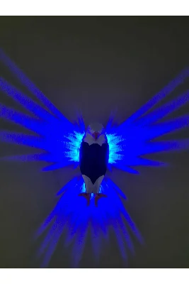 Kartal gecelambası (pilli) mavi led