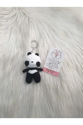 Amigurumi Panda Anahtarlık