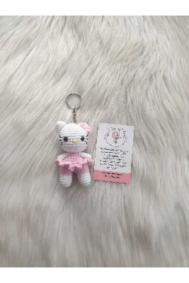 Amigurumi Kedi Anahtarlık