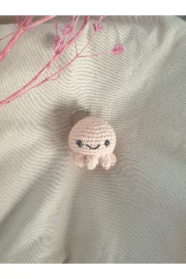 Amigurumi Ahtapot Anahtarlık
