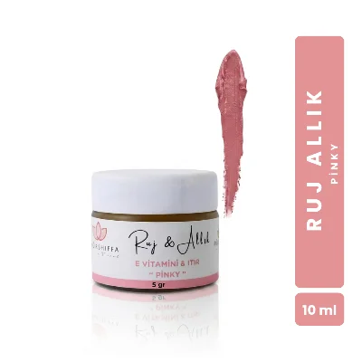 Bitkisel İçerikli Doğal Ruj Allık PİNKY (Kavanoz) 5 gr