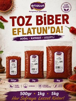 TATLI TOZ BİBER 5 ADET 1KG
