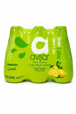 Avşar Limon Aromalı Maden Suyu 200 ml x 24 Adet