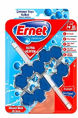 Ernet Ultra Hijyen Klozet Blok Çamaşır Suyu Katkılı 2 li