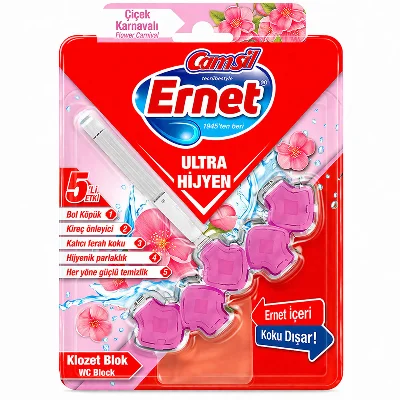 ERNET Ultra Hijyen Klozet Blok Çiçek Karnavalı 50 Gr