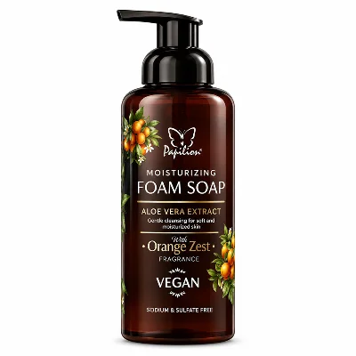 Papilion Aloe Vera Özlü Köpük Sabun 500 ml Portakal Kabuğu Aromalı El Sabunu