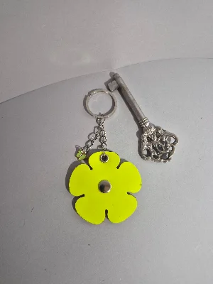 Gogo Hakiki Deri Anahtarlık Charm Açık Yeşil