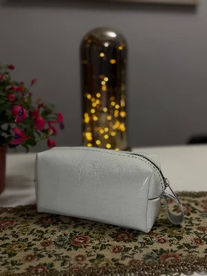 Gogo Makyaj Kozmetik Çantası Beyaz Parlak