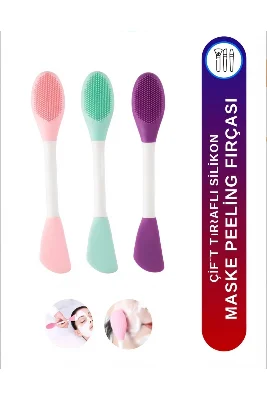 Çift Taraflı Silikon Yüz Maskesi Uygulama Ve Peeling Fırçası