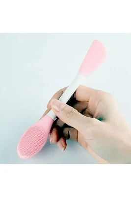 Çift Uçlu Maske Sürme Aparatı & Cilt Temizleme Fırçası
