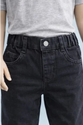 Erkek Çocuk Siyah Kot Pantolon