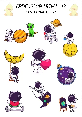 Astronotlar - 2 Çıkartma