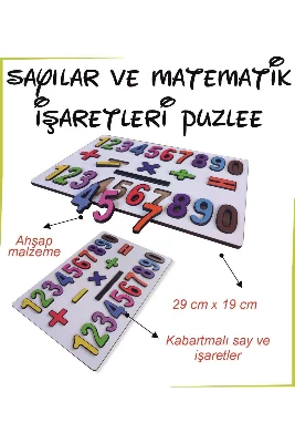 Sayılar ve Matematik İşaretleri Puzzle