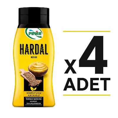 Pınar Hardal Pet Şişe (270 g) x4 Adet