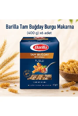 Barilla Tam Buğday Fusilli Burgu Makarna 400 g Çoklu Paket