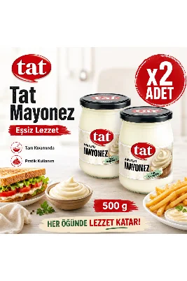 Tat Cam Kavanoz Mayonez 500 g