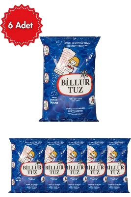 Billur İyotlu Sofra Tuzu 1,5 kg