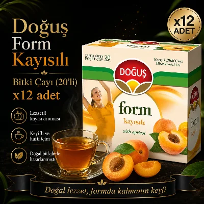 Doğuş Kayısılı Form Karışık Bitki Çayı 20’li x12 Adet