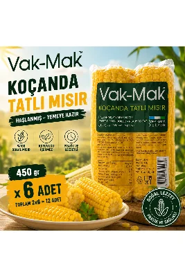 VAK-MAK Koçanda Mısır Haşlanmış Yemeye Hazır