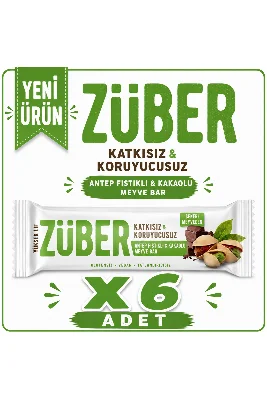 Züber Antep Fıstıklı ve Kakaolu Meyve Bar