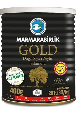 Marmarabirlik Gold XL Siyah Zeytin 400 g