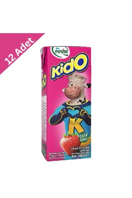 Pınar Kido Çilekli Süt 180 ml x12