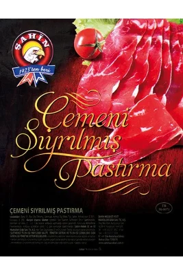 Şahin Çemeni Sıyrılmış Dana Pastırma 80 g