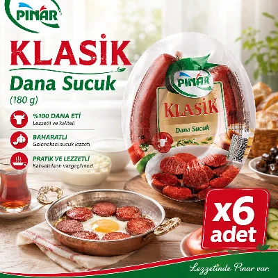 Pınar Klasik Dana Sucuk