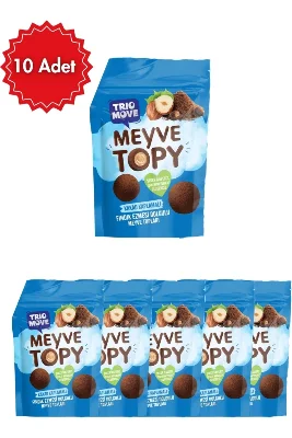 Trio Move Fındık Ezmeli Çikolata Kaplı Meyve Topları