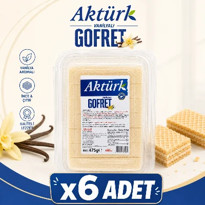 Aktürk Vanilyalı Gofret