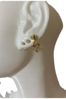 YILAN FİGÜRGÜ KIKIRDAK TRAGUS HELİX PEARSING KÜPE 316L KARARMAZ ÇELİK
