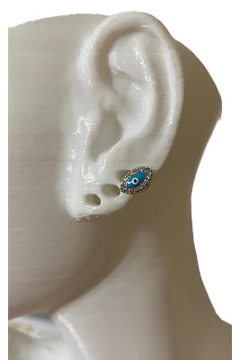 MAVİ GÖZ NAZAR BONCUĞU TRAGUS PİERCİNG