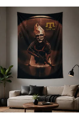 Epik Türk Kıpçak Savaşçı Serisi Duvar Örtüsü Wall Tapestry