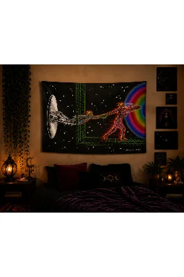Psychedelic Duvar Örtüsü Halısı Wall Tapestry