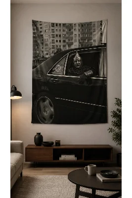 Epik Türk Kıpçak Savaşçı Serisi Duvar Örtüsü Wall Tapestry