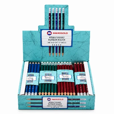 Fatih Mikrogold Silgili Mercanlı Kurşun Kalem 12'li paket